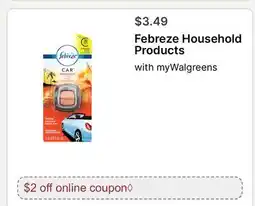 Walgreens Febreze Household Products offer