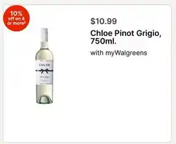 Walgreens Chloe Pinot Grigio, 750ml offer