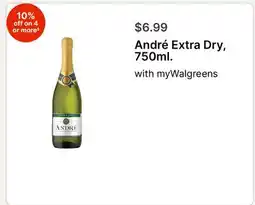 Walgreens André Extra Dry, 750ml offer