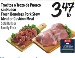 El Super Fresh Fresh Boneless Pork Stew Meat or Cushion Meat offer