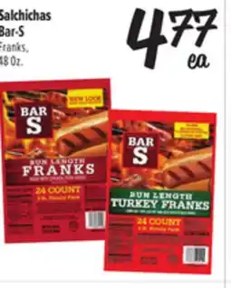 El Super Fresh Bar-S Franks offer