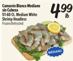 El Super Fresh 51-60 Ct. Medium White Shrimp Headless offer