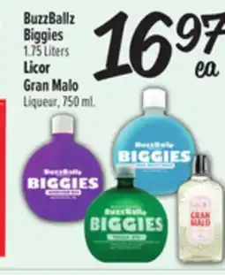 El Super Fresh BuzzBallz Biggies 1.75 Liters, Gran Malo Liqueur, 750 ml offer