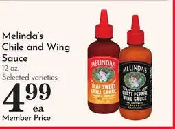 Pavilions Melinda's Chile and Wing Sauce offer