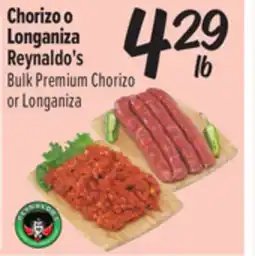 El Super Fresh Reynaldo's Bulk Premium Chorizo or Longaniza offer