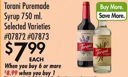 Smart & Final Torani Puremade Syrup offer