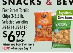 Smart & Final First Street Tortilla Chips offer