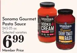 Pavilions Sonoma Gourmet Pasta Sauce offer