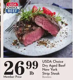Pavilions USDA Choice Dry Aged Beef New York Strip Steak offer