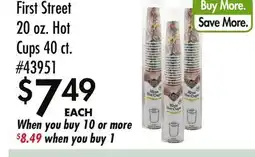 Smart & Final First Street 20 oz. Hot Cups offer