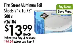Smart & Final First Street Aluminum Foil Sheets offer