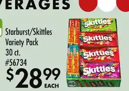 Smart & Final Starburst/Skittles Variety Pack offer