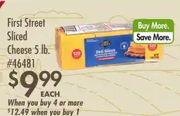 Smart & Final First Street Sliced Cheese offer