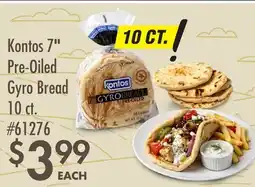 Smart & Final Kontos 7 Pre-Oiled Gyro Bread offer