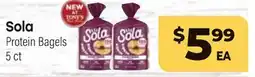 Tony’s Fresh Market Sola Protein Bagels offer