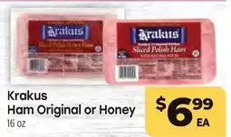 Tony’s Fresh Market Krakus Ham Original or Honey offer