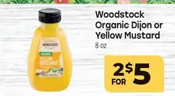 Tony’s Fresh Market Woodstock Organic Dijon or Yellow Mustard offer