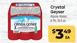 Tony’s Fresh Market Crystal Geyser Alpine Water offer