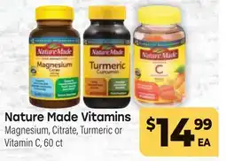 Tony’s Fresh Market Nature Made Vitamins offer