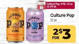 Tony’s Fresh Market Culture Pop offer