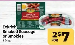 Tony’s Fresh Market Eckrich Smoked Sausage or Smokies offer