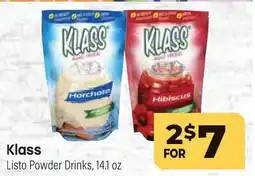 Tony’s Fresh Market Klass Listo Powder Drinks offer