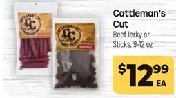 Tony’s Fresh Market Cattleman's Cut Beef Jerky or Sticks offer