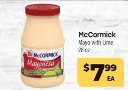 Tony’s Fresh Market McCormick Mayo with Lime offer