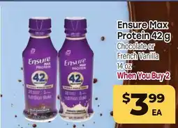 Tony’s Fresh Market Ensure Max Protein offer