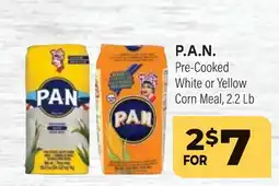 Tony’s Fresh Market P.A.N. Pre-Cooked White or Yellow Corn Meal offer