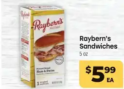 Tony’s Fresh Market Raybern's Sandwiches offer