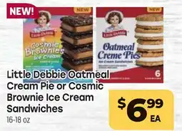 Tony’s Fresh Market Little Debbie Oatmeal Cream Pie or Cosmic Brownie Ice Cream Sandwiches offer