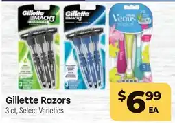 Tony’s Fresh Market Gillette Razors offer