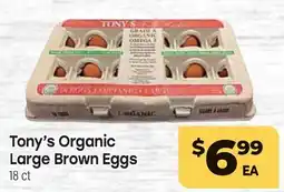 Tony’s Fresh Market Tony's Organic Large Brown Eggs offer