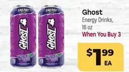 Tony’s Fresh Market Ghost Energy Drinks offer