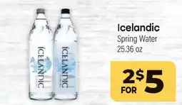 Tony’s Fresh Market Icelandic Spring Water offer