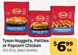 Tony’s Fresh Market Tyson Nuggets, Patties or Popcorn Chicken offer