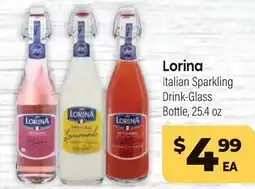 Tony’s Fresh Market Lorina Italian Sparkling Drink-Glass Bottle offer