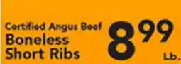 Eurofresh Market Certified Angus Beef Boneless Short Ribs offer
