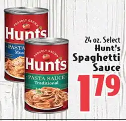 Eurofresh Market 24 oz. Select Hunt's Spaghetti Sauce offer