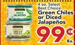 Eurofresh Market 4 oz. Select Best Choice Green Chiles or Diced Jalapeños offer