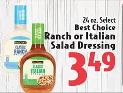 Eurofresh Market 24 oz. Select Best Choice Ranch or Italian Salad Dressing offer