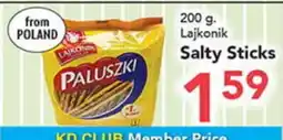 Eurofresh Market 200 g. Lajkonik Salty Sticks offer