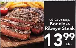 Eurofresh Market US Gov't Insp. Boneless Ribeye Steak offer