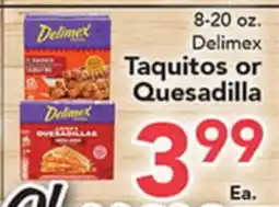 Eurofresh Market 8-20 oz. Delimex Taquitos or Quesadilla offer