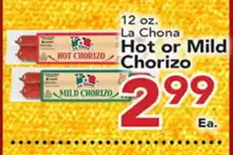 Eurofresh Market La Chona Hot or Mild Chorizo offer