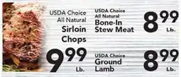 Eurofresh Market USDA Choice All Natural Sirloin Chops offer