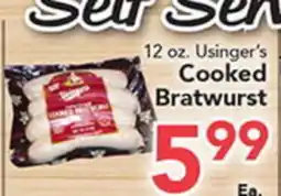 Eurofresh Market 12 oz. Usinger's Cooked Bratwurst offer