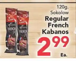 Eurofresh Market 120g. Sokolow Regular French Kabanos offer