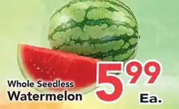 Eurofresh Market Whole Seedless Watermelon offer